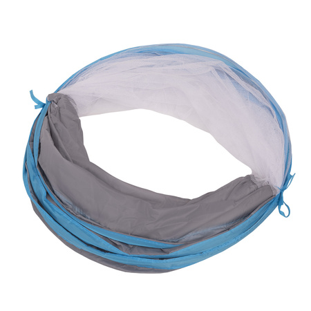  Tunel do zabawy TT-100X z piłeczkami 6cm Zabawka tunel, szaro-niebieski: babyblue-niebieski-perła