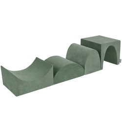 KiddyMoon Piankowy plac zabaw VELVET PPZV-234 Іграшка ігровий майданчик, зелень лісу