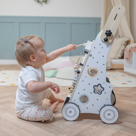 KiddyMoon Chodzik WK-001 Іграшка розвивальна, чорно-білий