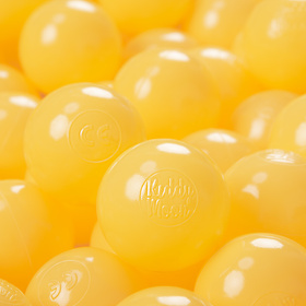 KiddyMoon Plastikowe piłeczki 6cm Іграшка набір кульок, жовтий