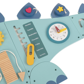 KiddyMoon Tablica manipulacyjna AB-001 Zabawka edukacyjna, blue