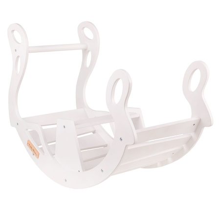 KiddyMoon Bujak dla dzieci WR-001 Іграшка на гойдалках, білий