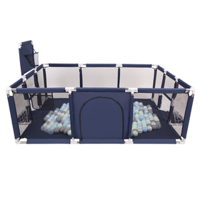  Boisko BO-100X z piłeczkami 6cm Zabawka kojec, granatowy: perła-szary-transparent-babyblue-mięta