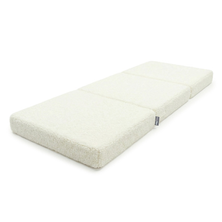 KiddyMoon MATERAC z poduszką TEDDY KMMP-1650 Меблі пінопластовий, вершковий