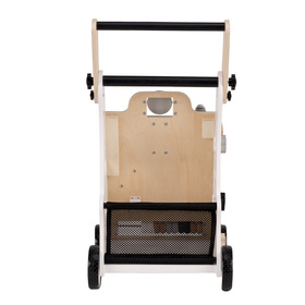 KiddyMoon Chodzik WK-001 Zabawka edukacyjna, czarno-biały