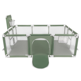  Boisko BO-100X z piłeczkami 6cm Zabawka kojec, zielony: pastelowy beż-pastelowy żółty-biały-mięta-pudrowy róż