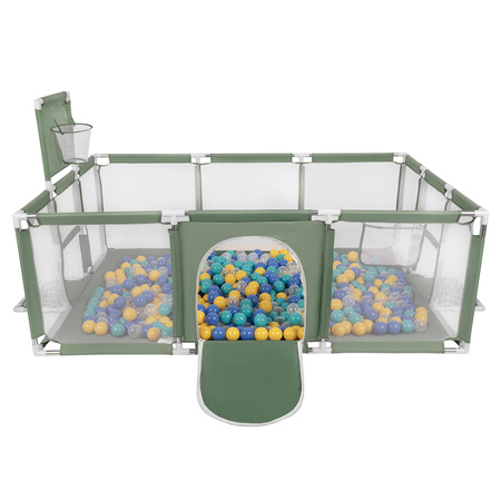 Boisko BO-100X z piłeczkami 6cm Іграшка манеж, зелений