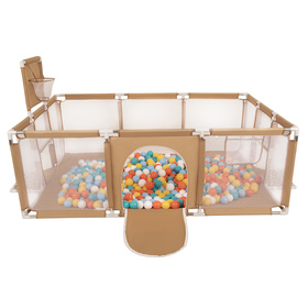 Boisko BO-100X z piłeczkami 6cm Іграшка манеж, бежевий