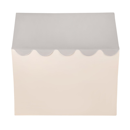 KiddyMoon Domek do zabawy PH-002 Zabawka namiot dla dzieci, white-grey