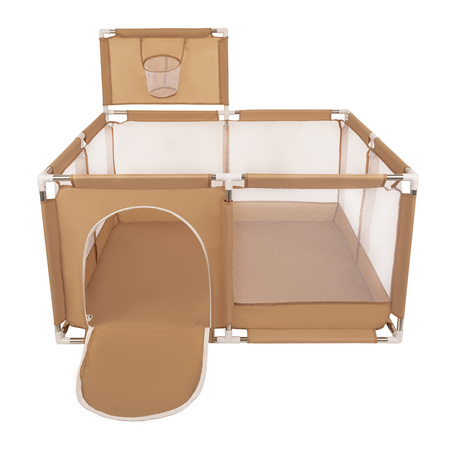  Boisko KK-100X z piłeczkami 6cm Zabawka kojec, beżowy: biały-żółty-pomarańcz-babyblue-turkus