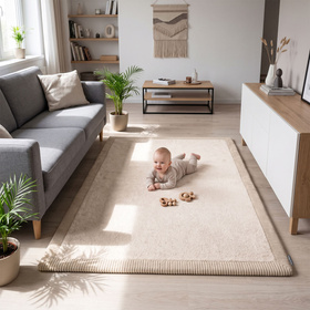 KiddyMoon KM-MT-RUG-1X Аксесуари килимки, бежевий