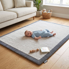 KiddyMoon KM-MT-RUG-1X Аксесуари килимки, світло-сірий