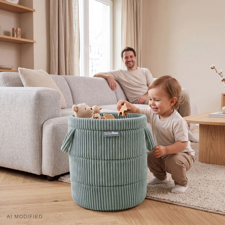 KiddyMoon KM-BIN Іграшка кошик, зелений