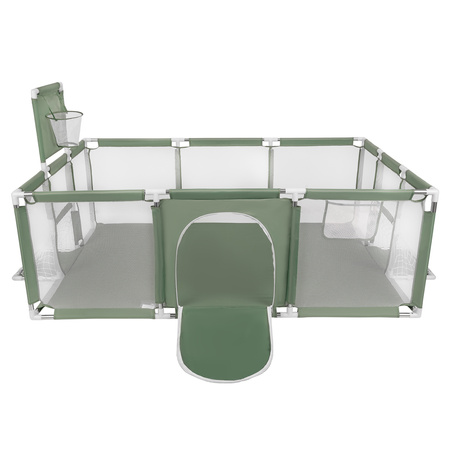 Boisko BO-100X z piłeczkami 6cm Zabawka kojec, zielony: pastelowy beż-pastelowy żółty-biały-mięta-pudrowy róż