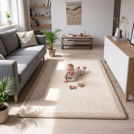 KiddyMoon KM-MT-RUG-1X Аксесуари килимки, бежевий