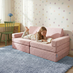 KiddyMoon Kanapa TEDDY KKM-1400 Меблі пінопластовий, рожевий