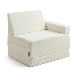 KiddyMoon Fotel TEDDY KFM-700 Меблі пінопластовий, кремовий