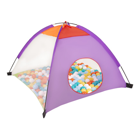  Plac zabaw 3w1 100X z piłeczkami 6cm Zabawka plac zabaw, mix: biały-żółty-pomarańcz-babyblue-turkus