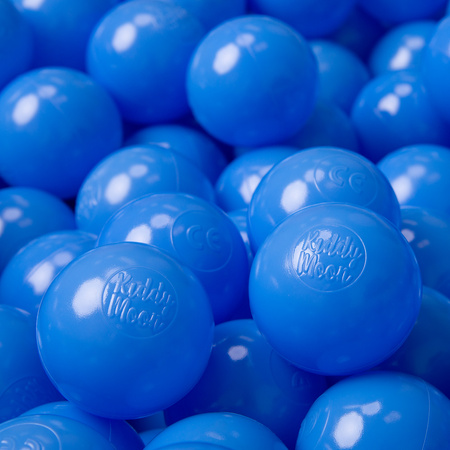 KiddyMoon Plastikowe piłeczki 6cm Іграшка набір кульок, синій