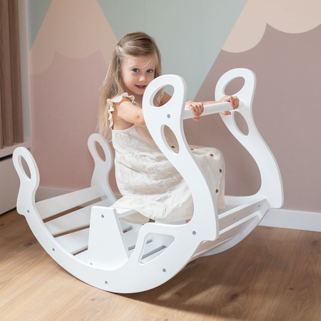KiddyMoon Bujak dla dzieci WR-001 Іграшка на гойдалках, чорний