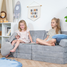 KiddyMoon Materac KMM-1650 Меблі пінопластовий, темно-сірий