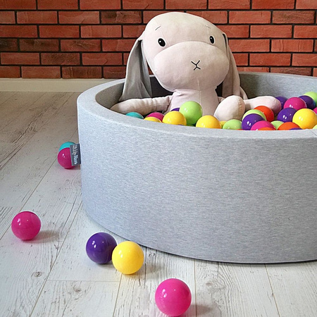 KiddyMoon Plastikowe piłeczki 7cm Zabawka zestaw kulek, ciemny róż