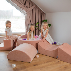 KiddyMoon Piankowy plac zabaw VELVET PPZV-211 Іграшка ігровий майданчик, пустельна троянда