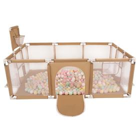 Boisko BO-100X z piłeczkami 6cm Іграшка манеж, бежевий