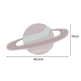 KiddyMoon Relief 3D BR-006 Saturn Аксесуари прикраси, сатурн: бежевий/сірий
