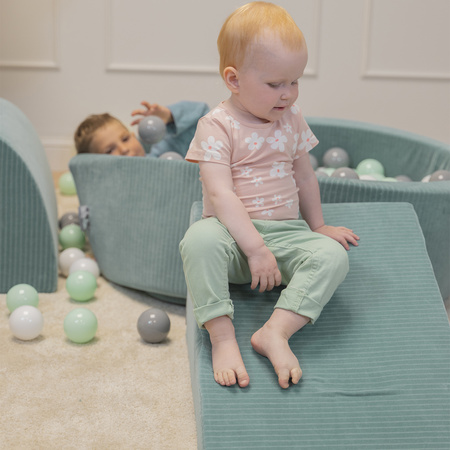 KiddyMoon Piankowy plac zabaw STRIPES PPZVS-221 Іграшка ігровий майданчик, зелений