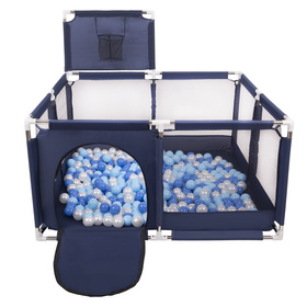 Boisko KK-100X z piłeczkami 6cm Іграшка манеж, синій: синій-babyblue-перла