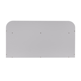 KiddyMoon Ławka z materacem BN-001 Mebel z półkami, szary/róż pustyni