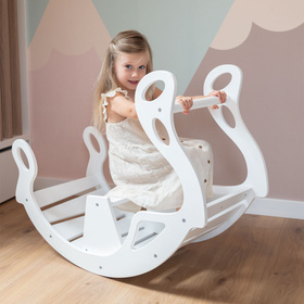 KiddyMoon Bujak dla dzieci WR-001 Іграшка на гойдалках, чорний