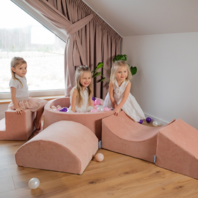 KiddyMoon Piankowy plac zabaw VELVET PPZV-251 Іграшка ігровий майданчик, пустельна троянда