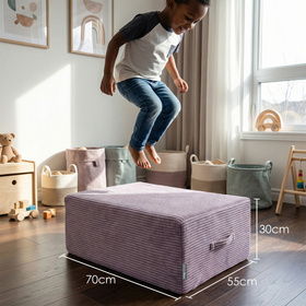KiddyMoon Fotel z trampoliną KFT-700 Меблі пінопластовий, фіолетовий