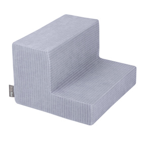 KiddyMoon Piankowy plac zabaw STRIPES PPZP-OK30VS-122 z piłeczkami Zabawka plac zabaw, ciemnoszary: perła-szary-transparent-babyblue