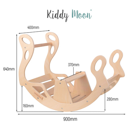 KiddyMoon Bujak dla dzieci WR-001 Іграшка на гойдалках, білий