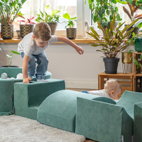 KiddyMoon Piankowy plac zabaw VELVET PPZV-244 Іграшка ігровий майданчик, зелень лісу