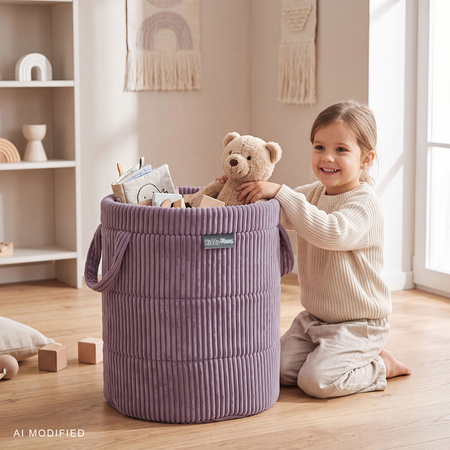 KiddyMoon KM-BIN Іграшка кошик, фіолетовий