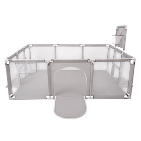  Boisko BO-100X z piłeczkami 6cm Zabawka kojec, szary: turkus-niebieski-żółty-transparent