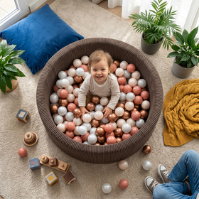 KiddyMoon Plastikowe piłeczki 7cm Іграшка набір кульок, білий