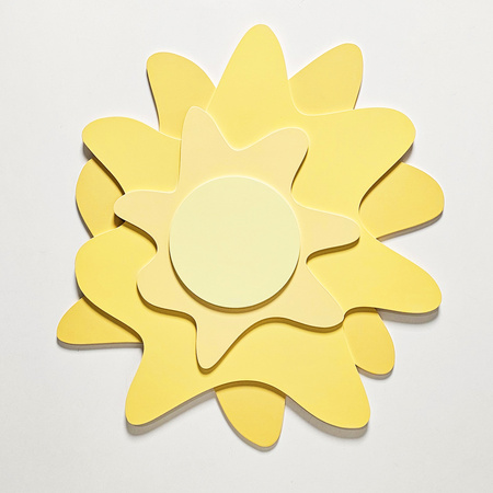 KiddyMoon Relief 3D BR-001 Sun Аксесуари прикраси, сонце: жовтий