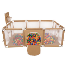 Boisko BO-100X z piłeczkami 6cm Іграшка манеж, бежевий