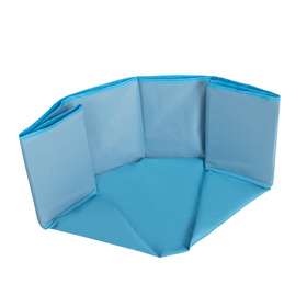  Suchy basen składany BS-100X z piłeczkami 6cm Zabawka basen tekstylny, niebieski: biały-szary-turkus