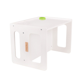 KiddyMoon Stolik + krzesło TC-001 Mebel zestaw mebelków, MDF white