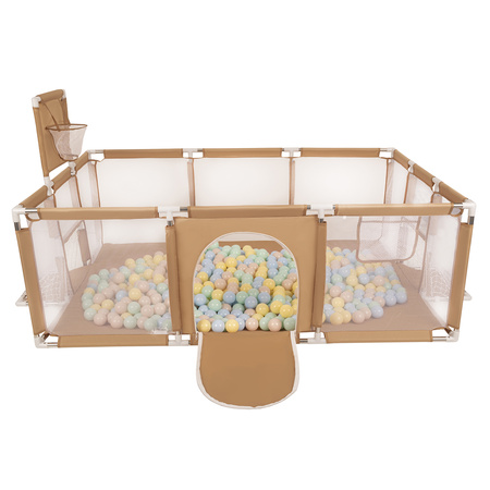 Boisko BO-100X z piłeczkami 6cm Іграшка манеж, бежевий