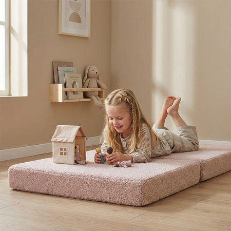 KiddyMoon Fotel TEDDY KFM-700 Меблі пінопластовий, рожевий