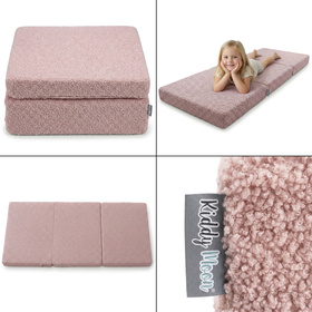 KiddyMoon Materac TEDDY KMM-1650 Меблі пінопластовий, рожевий