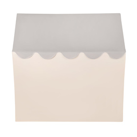 KiddyMoon Domek do zabawy PH-002 Zabawka namiot dla dzieci, white-grey