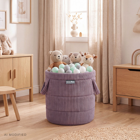 KiddyMoon KM-BIN Іграшка кошик, фіолетовий